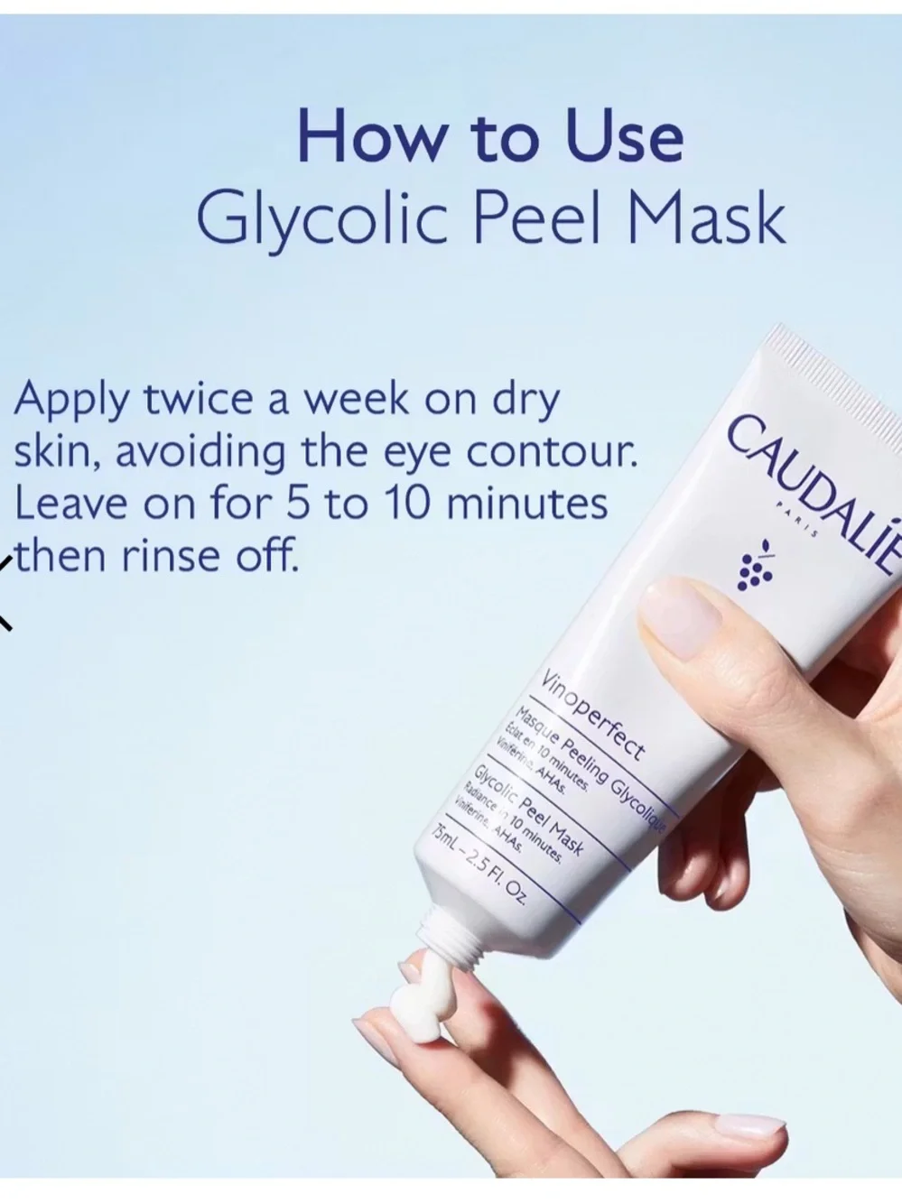 Caudalie Vinoperfect Glycolic Peel Mask – 75ml